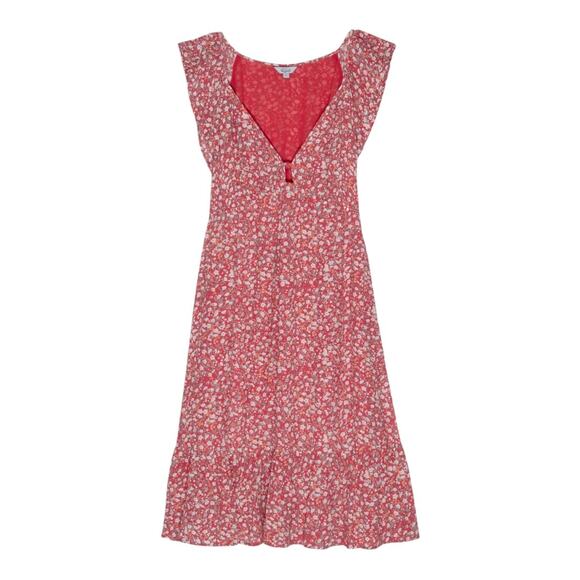 Rails NWT Anika Mini Dress Red Ditsy Floral Size 2X Lightweight Pullover V-Neck - Picture 13 of 13